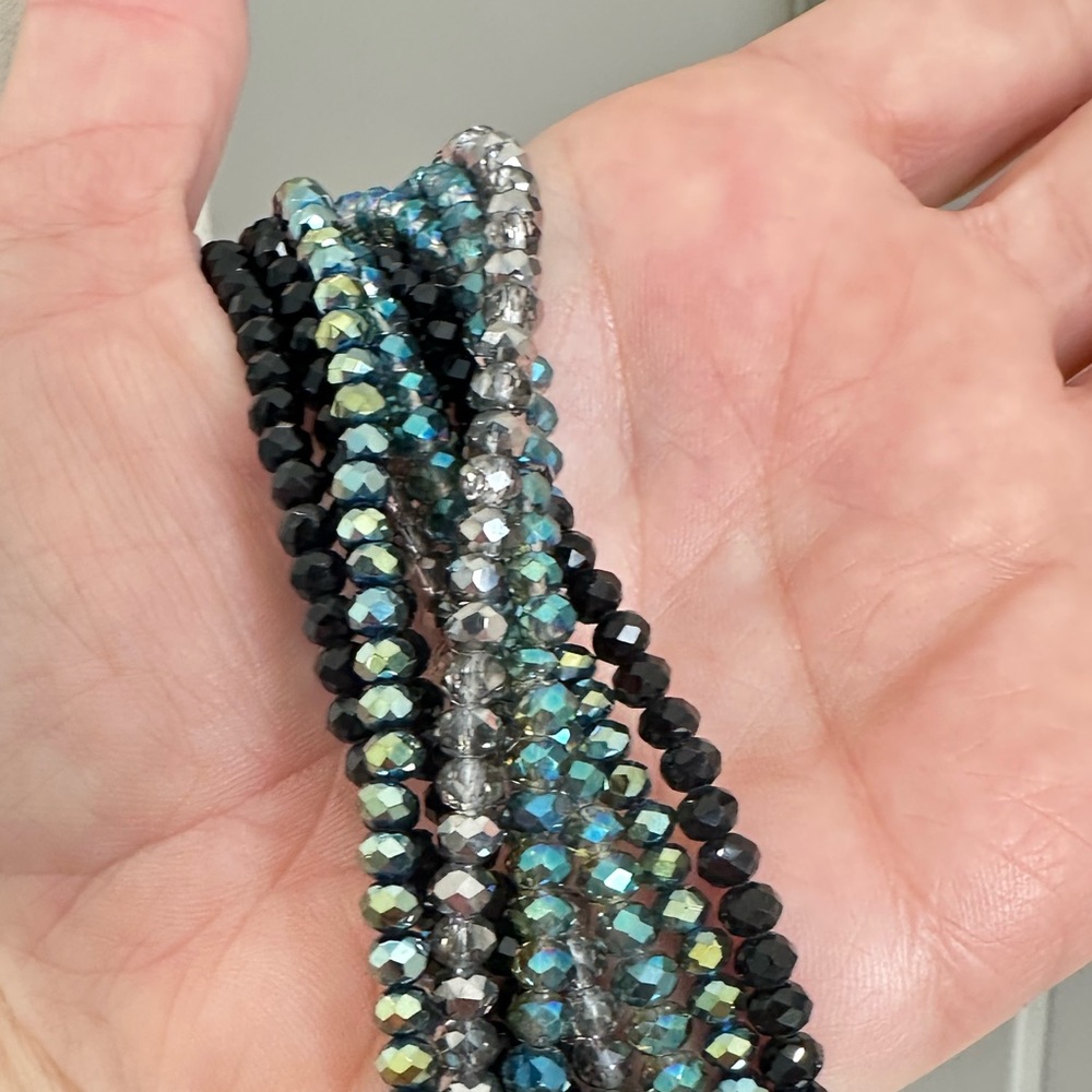 Cescabelle Glitter Sparkle Statement Multi Strand… - image 3